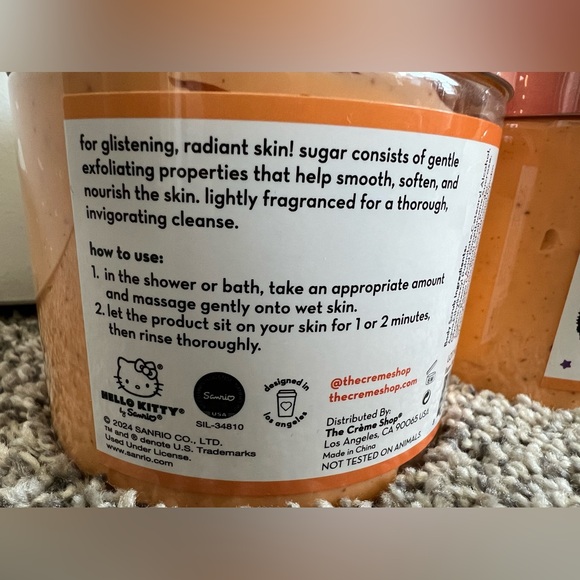 (2) Hello Kitty Caramel Pumpkin Latte Body Scrub - Picture 2 of 5